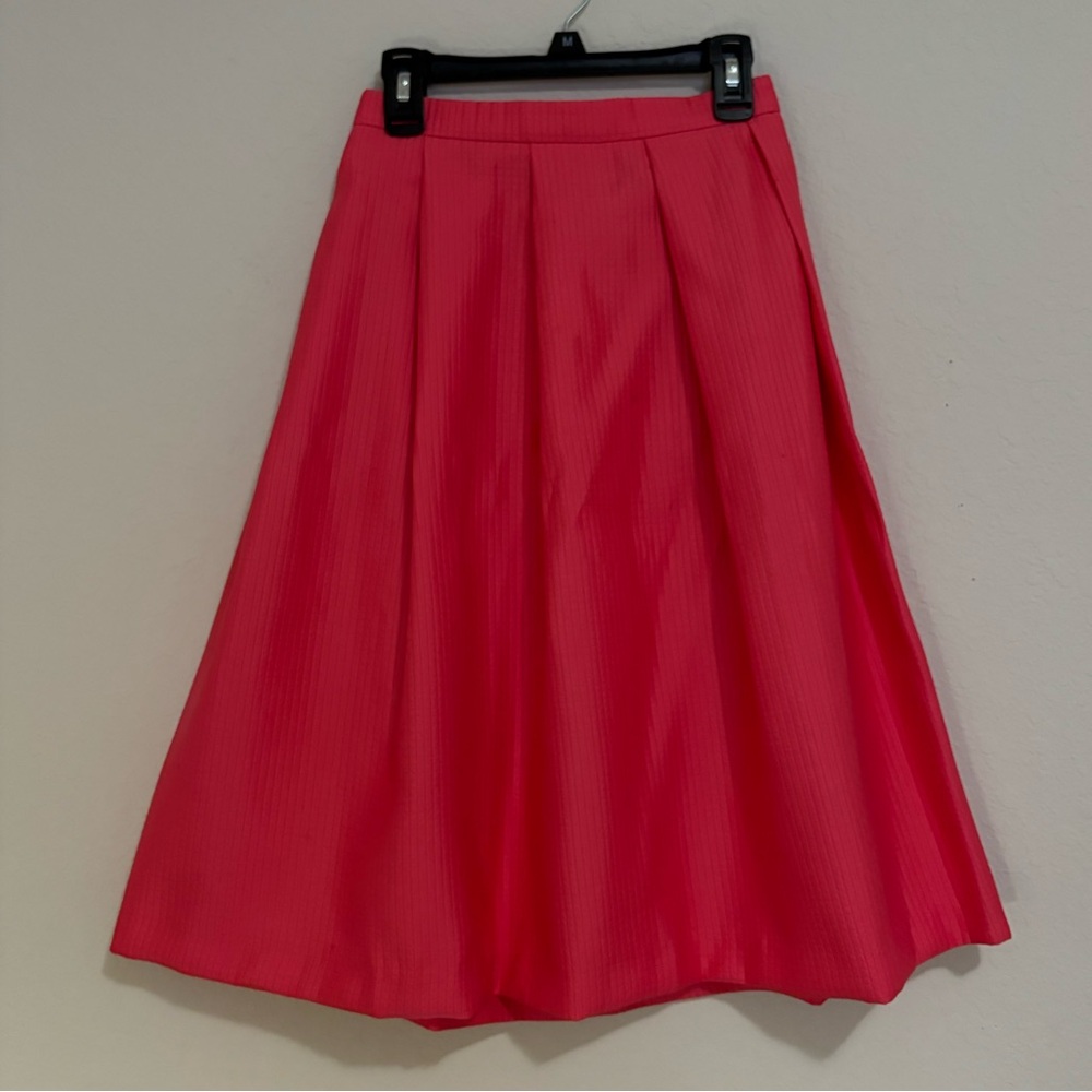 Midi pleated skirt